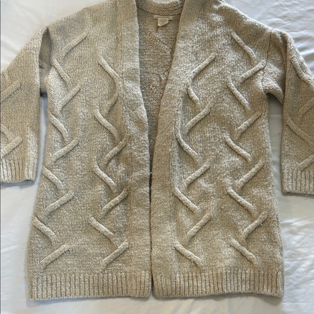 Urban Outfitters Cozy Cream Cable Knit Cardigan